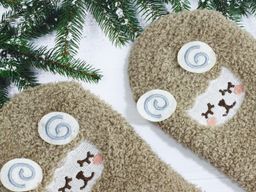 Носки-Тапочки МахровыеОвечки Коричневые - Krumpy фото 3