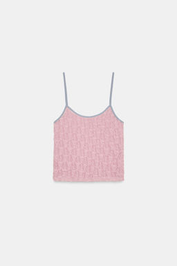 TOP TIRANTES ENCAJE / Rosa pastel - Zara фото 6