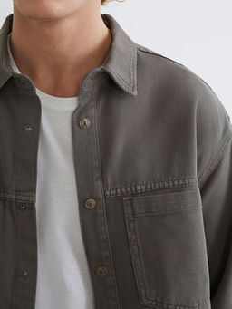 Loose Fit Erkek Jean G?mlek