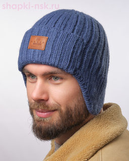 D 195 Ушанка мужская флис (56-58)