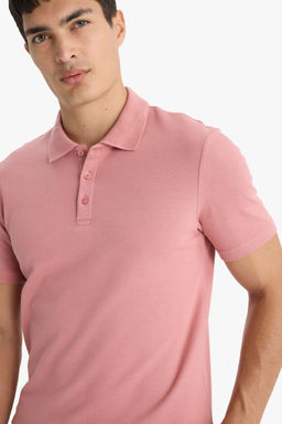 Slim Fit Bisiklet Yaka Basic Ti__rt - Defacto фото 4