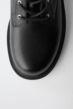 BOTA DOBLE HEBILLA PIEL / Negro - Zara фото 6