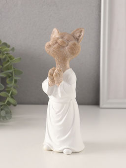 Фигурка полистоун «Кот-мастер карате», 6.5×6.5×18.5 см