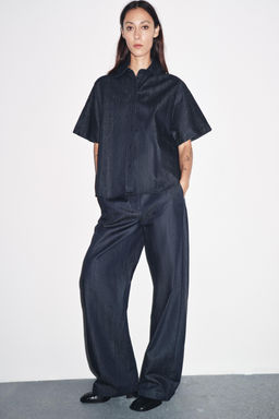 ZW COLLECTION DENIM SHIRT - Zara фото 4