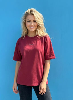 K13334 Футболка (плотный хлопок) БУРГУНДИ