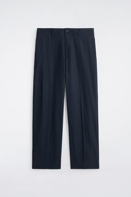 PANTAL?N ALGOD?N Y LINO RELAXED FIT STRAIGHT LEG