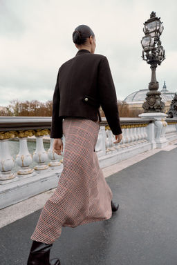 WOOL BLEND HIGH NECK JACKET - Zara фото 5