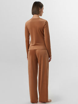 Комплект домашний женский велюровый коричневый - Mark formelle фото 2