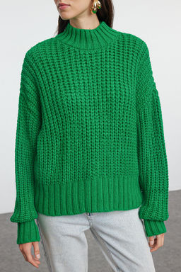 Fusya Crop Yumusak Dokulu Basic Kal?n Orgu Detayl? Triko Kazak TWOAW25KZ00061 - Trendyolmilla фото 8