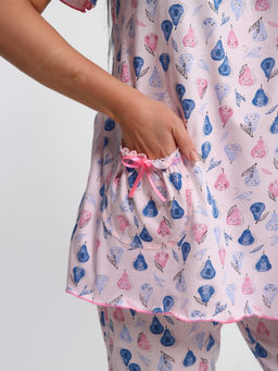 М43 Пижама Мальвина (груши на розовом)