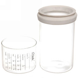 Банка для продуктов стеклянная 850мл "Olala" с мерный стаканом