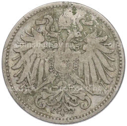 Монета 10 геллеров 1894 года Австрия