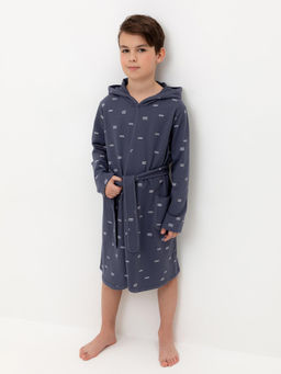 К 5763/стальной,штиль халат дет