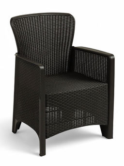 Кресло садовое «Ротанг Лайт», пластик, 62×58.5×85 см, до 106 кг, мокко