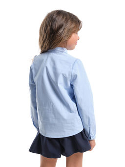 Рубашка для девочки UD 4872 голубой - Mini maxi фото 2