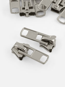 Цена за 2 шт. Бегунок для молнии «Трактор», №8, 10 шт., цвет никель