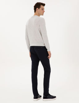 Lacivert Slim Fit Kanvas Pantolon - Pierre cardin фото 4