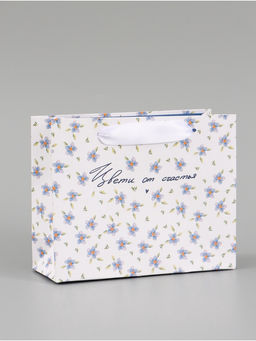 Цена за 3 шт. Пакет подарочный «Цвети от счастья», 15×12×5.5 см