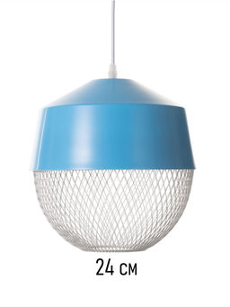 Светильник потолочный BayerLux Lea, 1×40 Вт, Е27, синий, 26×26×32 см