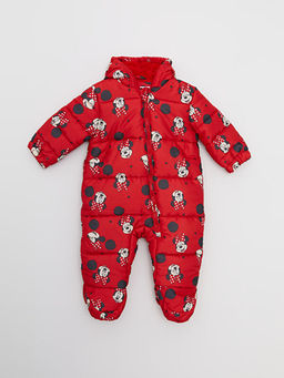 Kap??onlu Uzun Kollu Minnie Mouse Bask?l? K?z Bebek Astronot Mont