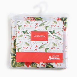 Скатерть Доляна В преддверии Рождества 110*145 см, 100% п/э  фото 8