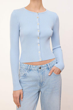 Sar? Merserize Gorunumlu Fitilli Triko H?rka TWOAW26HI00118 - Trendyolmilla фото 27