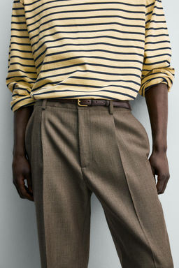PANTAL?N REGULAR FIT 100% LANA / Vis?n - Zara фото 5
