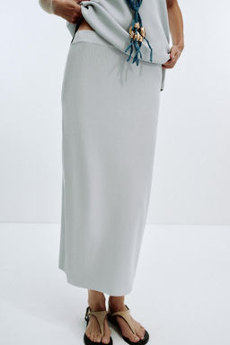 PLAIN KNIT MIDI SKIRT - Zara фото 2