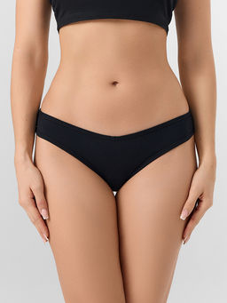 Цена за 2 штуки! Трусы бразилиана женские черные - Mark formelle фото 2