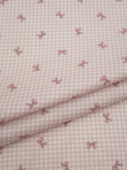 Муслин Премиум двухслойный гладкий Бантик - клетка, ш.2.5м, хлопок-100%, 130гр/м.кв - Купава фото 6