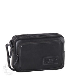 Сумка мужская кожаная 4039-1TR black Tough Ryder
