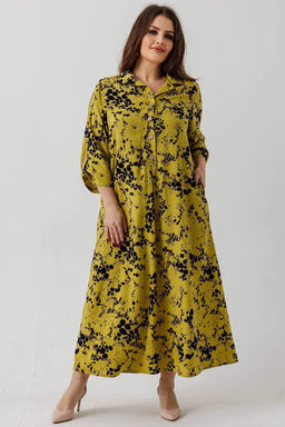 Платье 6145/08/Горчичный, черный