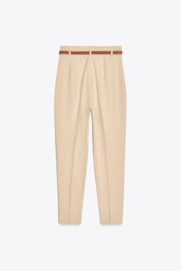RUSTIC TROUSERS WITH BELT - Zara фото 9