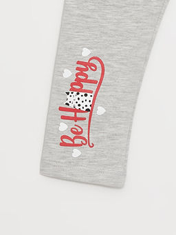 Beli Lastikli Bask?l? K?z Bebek Tayt 2li