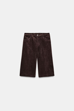 ZW COLLECTION CORDUROY BERMUDA SHORTS - Zara фото 5