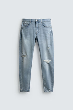 RIPPED SKINNY FIT JEANS - Zara фото 7