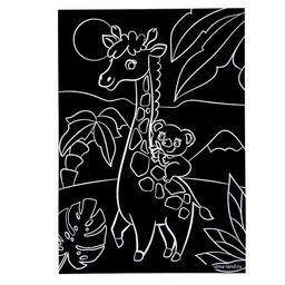 Набор для творчества: гравюра и раскраска объёмная из пластика Весёлый жираф - Школа талантов фото 4