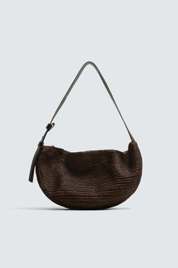 BOLSO DE HOMBRO TRENZADO / Marr?n - Zara фото 7