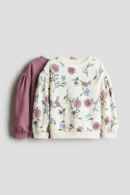Pack de 2 sudaderas con mangas abullonadas