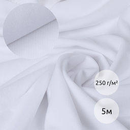 Петельное полотно велкроткань TBY кач.А шир.140см 250г/м? 100% нейлон цв.белый уп.5м