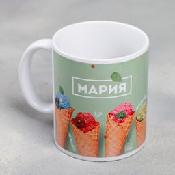 Кружка сублимация Мария  320 мл, с нанесением