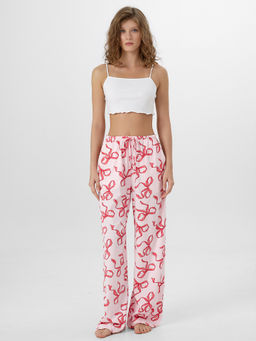 Брюки домашние женские розовые с бантиками - Mark formelle фото 3