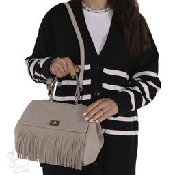 Сумка женская кожаная 889NNAA beige Natale Navetta/50(дефект)