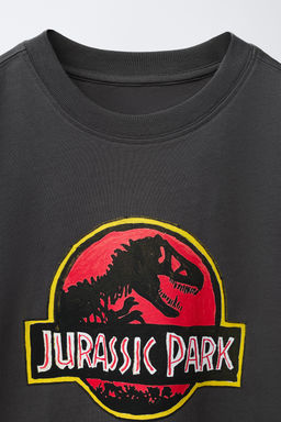 CAMISETA ILUSTRACI?N JURASSIC PARK X DYLAN?S T-SHIRT CLUB X ZARA / Negro  фото 3