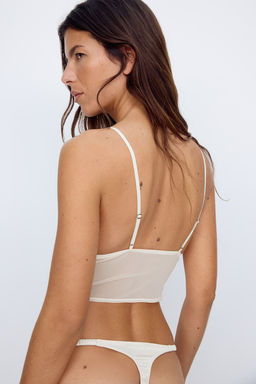 Bralette de saten con relleno - H&m фото 3