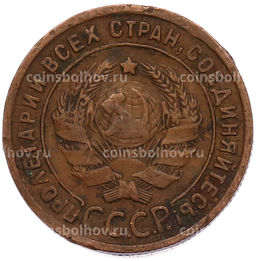Монета 1 копейка 1924 года