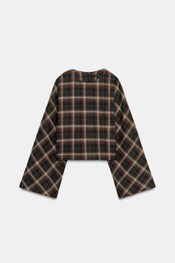 CHECK COTTON TOP - Zara фото 6