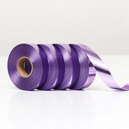 Цена за 4 шт. Лента металлизированная, лавандовый, 2 х 45 м