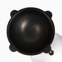 Казан Шафран, 12 л, плоское дно, алюминиевая крышка, чугун