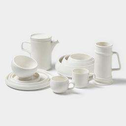 Тарелка Magistro Modern, d=20 см, плоская, фарфор, белая